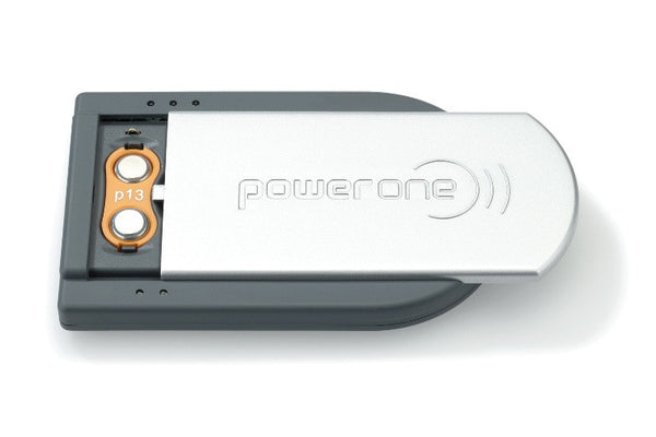 Hoergeraetebatterien Ladegeraet Power One - pocket charger - cardcharger - schnellladegerät für 10, 13, 312 - Ladevorgang