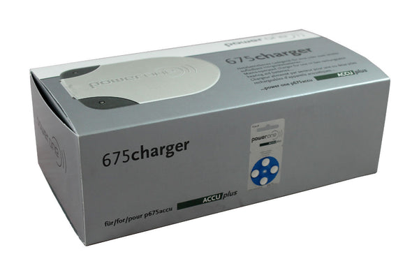 Hoergeraetebatterien Ladegeraet Power One - pocket charger - cardcharger - schnellladegerät für 675 - Verpackung