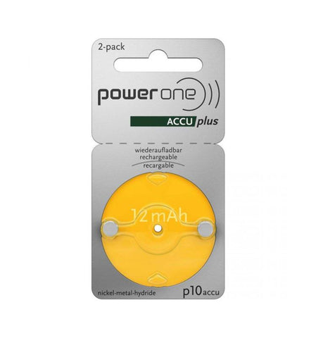 Hörgeräteakkus Power One Accu Plus 10 - 2 Stück