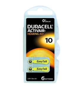 Hörgerätebatterien Duracell Activair 10 - 60 Stück