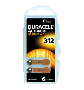 Hörgerätebatterien Duracell Activair 312 - 60 Stück