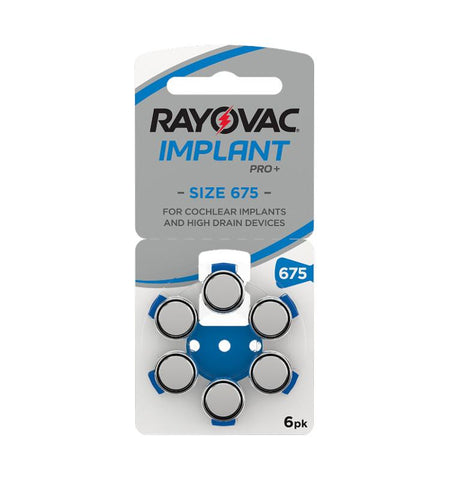 Hörgerätebatterien Rayovac Implant Pro+ - 60 Stück