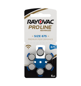 Hörgerätebatterien Rayovac ProLine 675 - 60 Stück