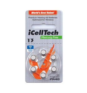 Hörgerätebatterien iCellTech 13 - 60 Stück