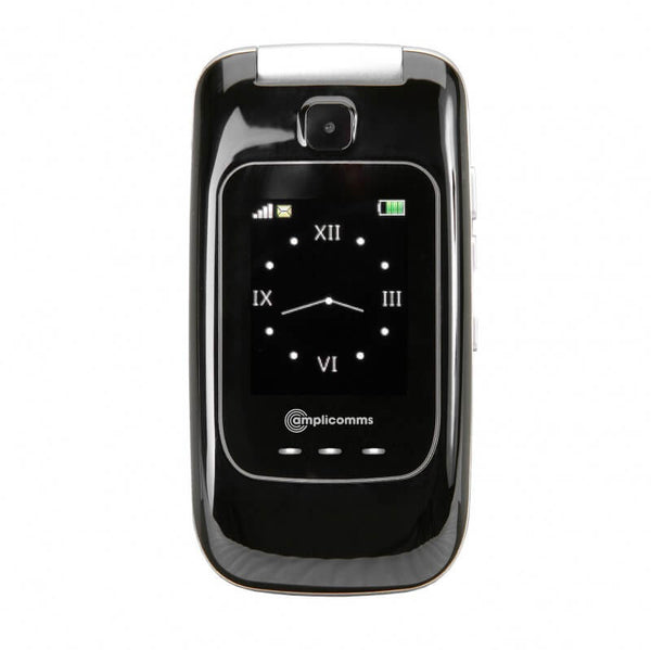 Amplicomms PowerTel M7510-3G - Mobiltelefon - Seniorenhandy mit Ladestation - Ansicht vorne