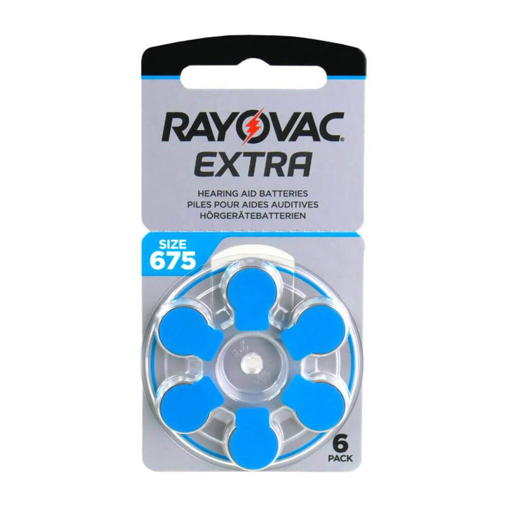 Hörgerätebatterien Rayovac Extra Advanced 675 - 60 Stück